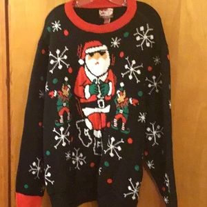 Party Sweater Dec 25 Santa Christmas Sweater Lge